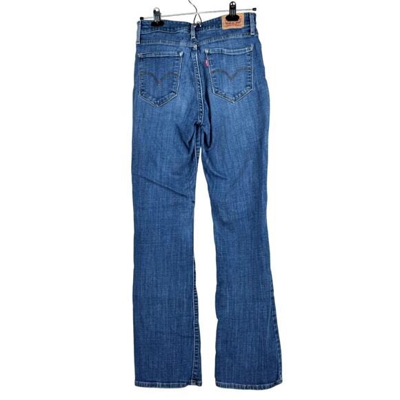 Upcycled Hand-Embroidered Levis Women's Size 28 Hi-Rise Bootcut Crop Circle - Picture 2 of 11